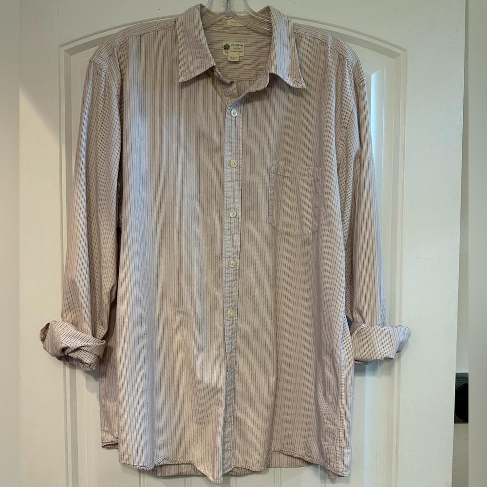 Men’s J Crew Button Down Size XL Tailored Fit Striped